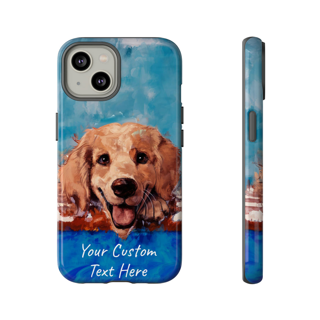 Personalize this Cute IPhone Case | Golden Retriever Dog iPhone Case, iPhone 15 Case | iPhone 15 Case, Iphone 14 Case, Iphone 14 Pro Max Case - Studio40ParkLane