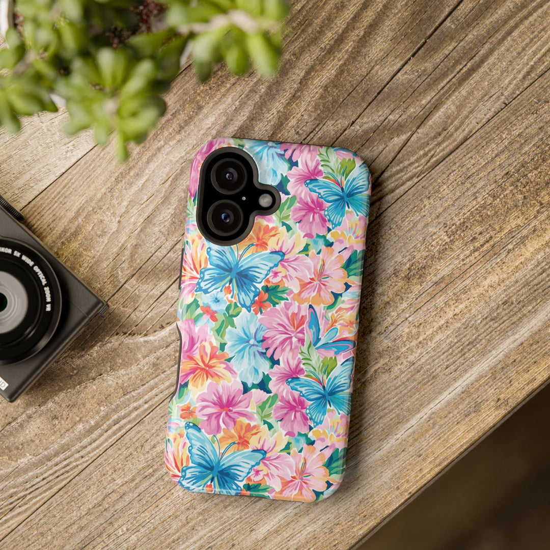 Butterflies Flowers Magsafe Cute Phone Case for Iphone Gift for Her, iPhone 16 Case iPhone 15 Pro Max Case, Iphone 14, Iphone 14 Pro Max, 13, 12 - Studio40ParkLane