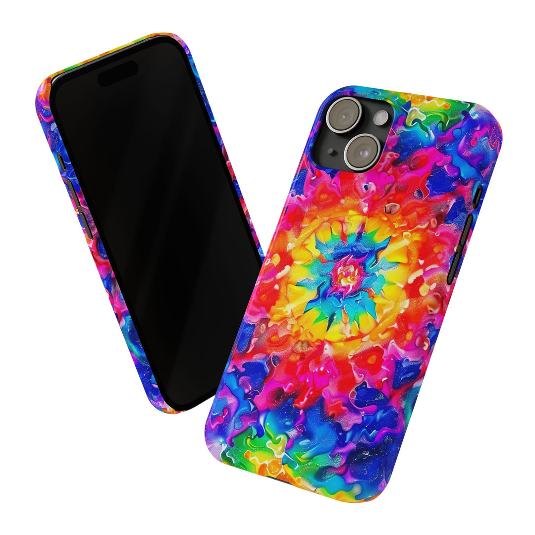 Slim Tie Dye Faux Glitter Gift for Her Cute Phone Cases for Iphone 16 Pro Max | iPhone 15 Case | iPhone 15 Pro Max Case, Iphone 14, Iphone 14 Pro Max, Iphone 13 12 11 8 7 - Studio40ParkLane