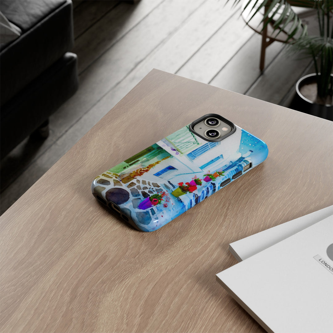 Impact Resistant, Greece House, Cute Phone Cases for Samsung S24, S23, S22, S21, IPhone 15 pro Iphone 14 pro Iphone 13 IPhone 12 Iphone 11 - Studio40ParkLane