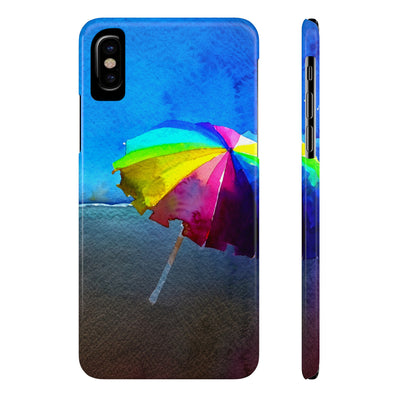 Slim Cute Phone Cases for Iphone - | iPhone 15 Case | iPhone 15 Pro Max Case, Iphone 14 Case, Iphone 14 Pro Max, Iphone 13, Summer Beach Umbrella