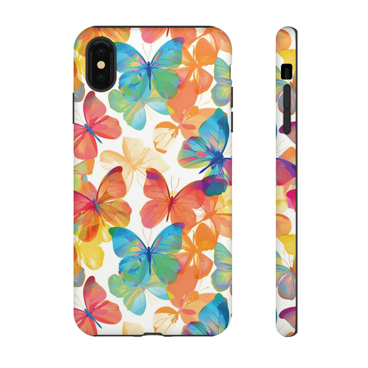 Cute Samsung Case | Cool Iphone Case | Summer Bright Butterflies, Samsung S24, S23, S22, S21, IPhone 15 Case | Iphone 14 Case, Iphone 13 Case - Studio40ParkLane
