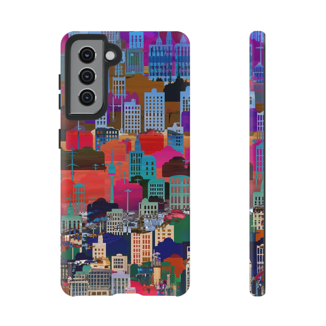Cute Samsung Case | Cool Iphone Case | Summer City Skyline, Samsung S24, S23, S22, S21, IPhone 15 Case | Iphone 14 Case, Iphone 13 Case - Studio40ParkLane
