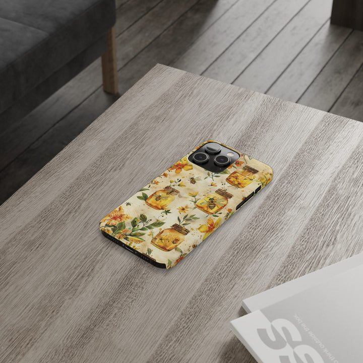 Slim Cute Phone Cases for Iphone | iPhone 15 Case | iPhone 15 Pro Max Case, Iphone 14, Iphone 14 Pro Max, Iphone 13, Honey Bees Yellow - Studio40ParkLane