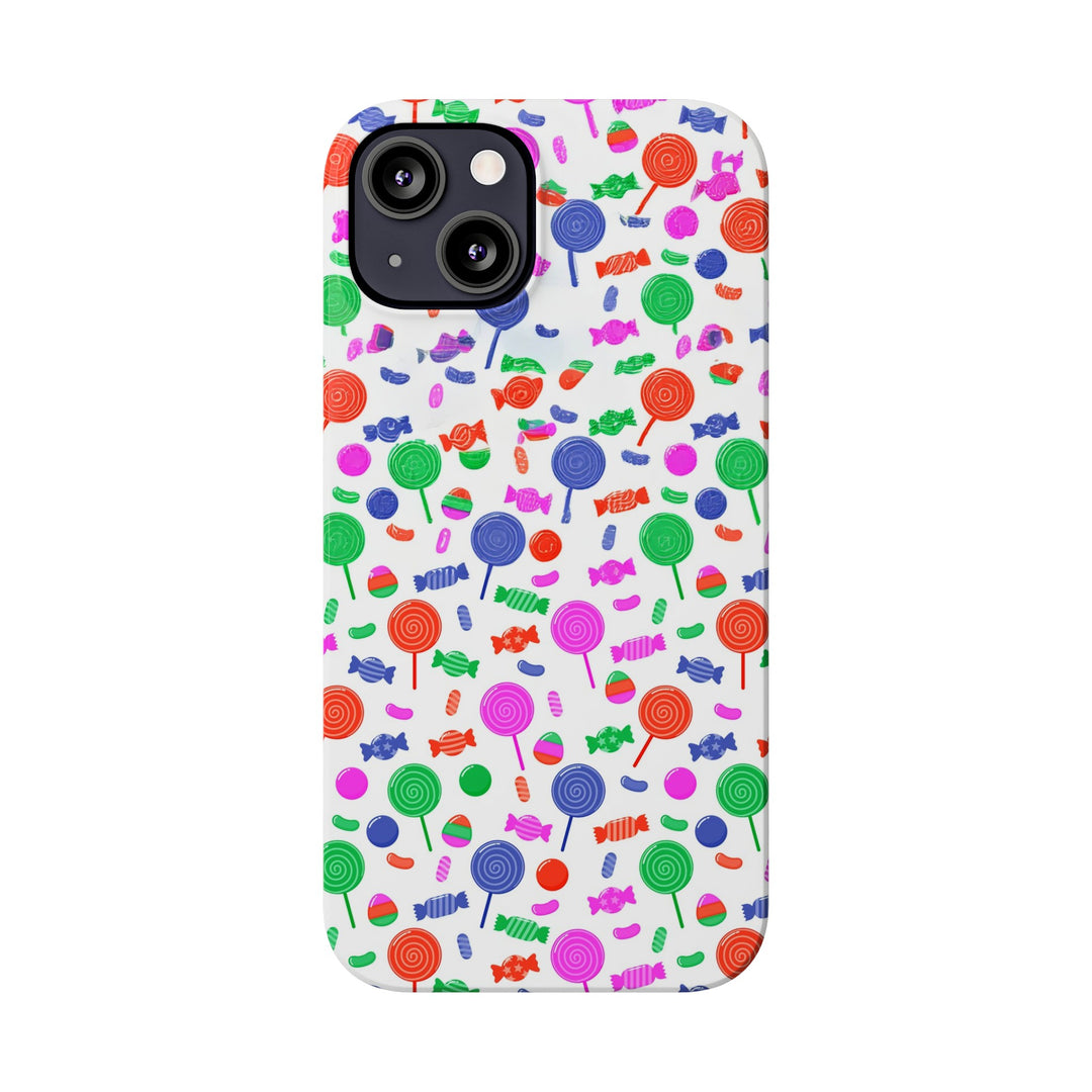 Slim Cute Phone Cases for Iphone - | iPhone 15 Case | iPhone 15 Pro Max Case, Iphone 14 Case, Iphone 14 Pro Max, Iphone 13, Summer Lollipops Red - Studio40ParkLane