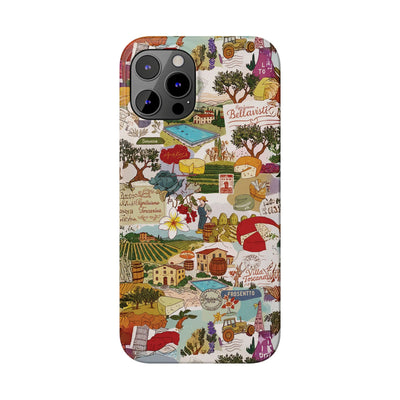 Slim Italy Tuscany Coquette Collage Cute Phone Case for Iphone 17 - | iPhone 16 Pro Max Case | iPhone 15 Case Iphone 14 13 12 11 10 9 8 7 - Studio40ParkLane