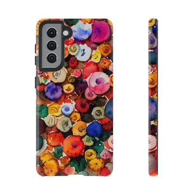 Impact Resistant, Fall Colors Buttons, Cute Phone Cases for Samsung S24, S23, S22, S21, IPhone 15 pro Iphone 14 pro Iphone 13 IPhone 12 Iphone 11