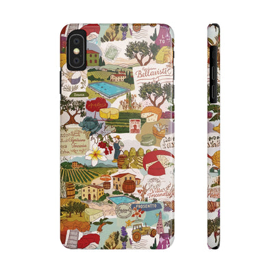 Slim Italy Tuscany Coquette Collage Cute Phone Case for Iphone 17 - | iPhone 16 Pro Max Case | iPhone 15 Case Iphone 14 13 12 11 10 9 8 7 - Studio40ParkLane