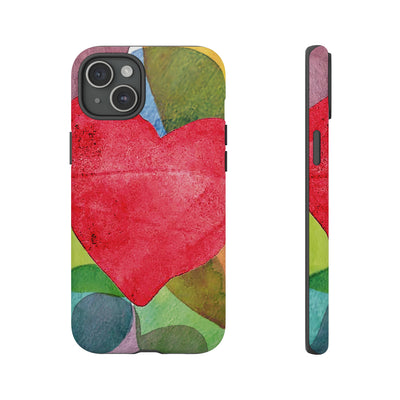 Cute IPhone Case | iPhone 15 Case | iPhone 15 Pro Max Case, Iphone 14 Case, Iphone 14 Pro Max Case IPhone Case for Art Lovers, Red Heart