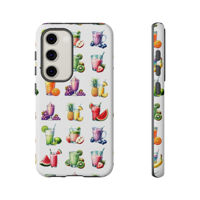 Cute Samsung Case | Cool Iphone Case | Tropical Summer Fruit Cocktail, Samsung S24, S23, S22, S21, IPhone 15 Case | Iphone 14 Case, Iphone 13 Case