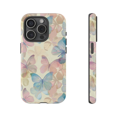 Cute Samsung Case | Cool Iphone Case | Summer Pastel Butterflies, Samsung S24, S23, S22, S21, IPhone 15 Case | Iphone 14 Case, Iphone 13 Case