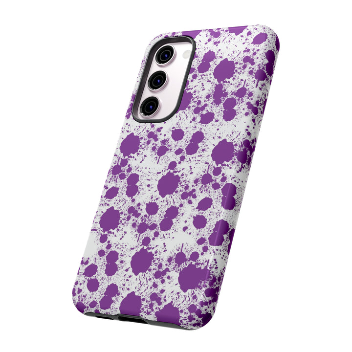 Cool Phone Case | Aesthetic Phone Case | Paint Splash Purple | For Samsung Galaxy S23, S22, S21, S20 | Luxury Double Layer | Cute - Studio40ParkLane