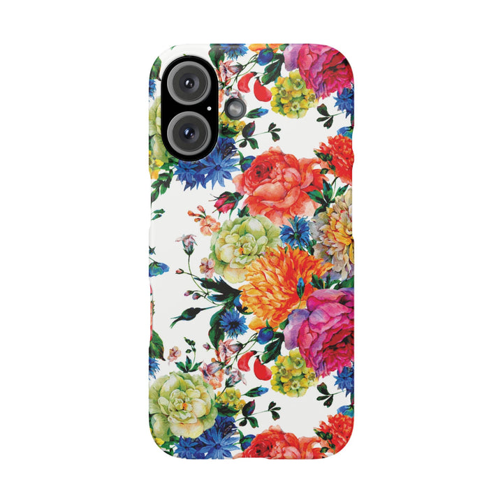 Sleek Snap Colorful Flowers Cute Phone Case for iPhone 16 15 14 13 12 11 X Xs Max Xr Pro Plus Samsung Galaxy S24 S23 S22 S21 S20 Note Ultra