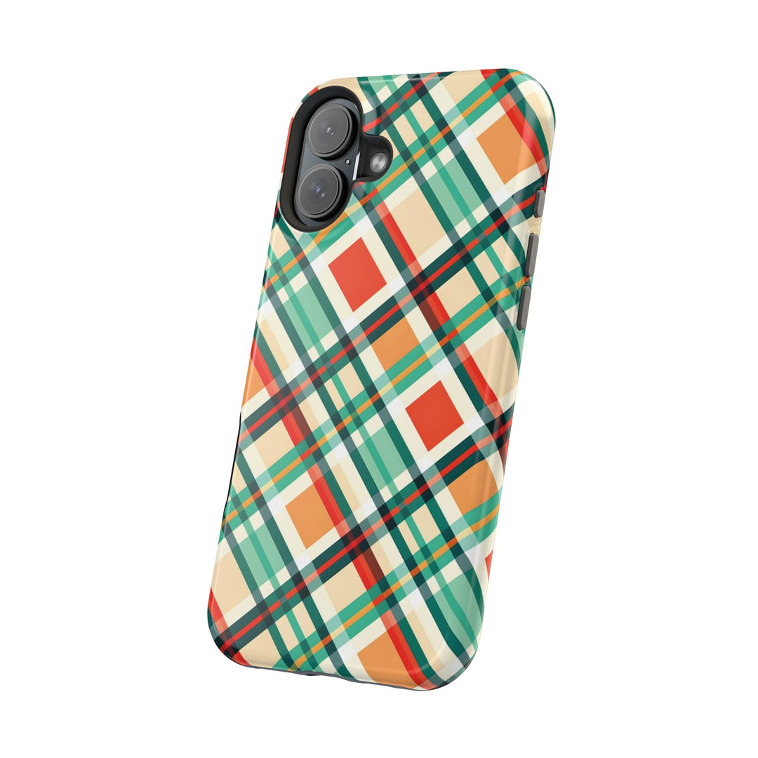 Checkered Plaid Magsafe Gift for Her Cute Phone Case for Iphone, | iPhone 16 | iPhone 15 Pro Max, Iphone 14 Pro Max, 13 12 11 10 9 8 7 - Studio40ParkLane