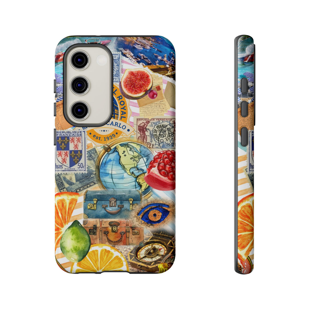 Cute European Summer Collage Phone Case, for IPhone 16 Case | Iphone 15, Iphone 14, IPhone 13 Case, 11 8 7, Samsung Galaxy S24, S23, S22, S21 Extra Protective - Studio40ParkLane