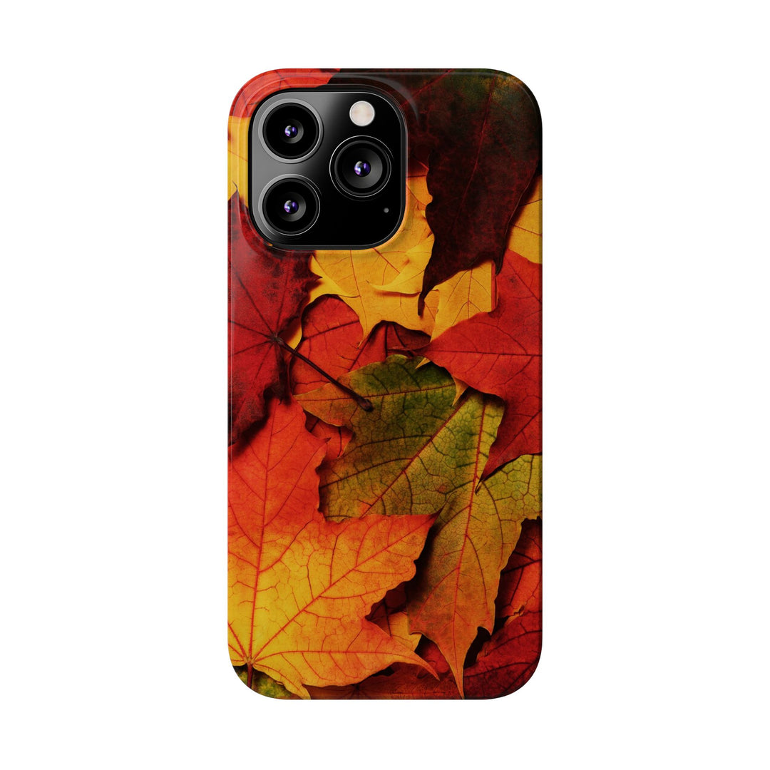 Slim Autumn Fall Leaves Gift Cute Phone Cases for Iphone 16 | iPhone 15 Case | iPhone 15 Pro Max Case, Iphone 14, Iphone 14 Pro Max, Iphone 13, Slim Mom Dad Gift - Studio40ParkLane