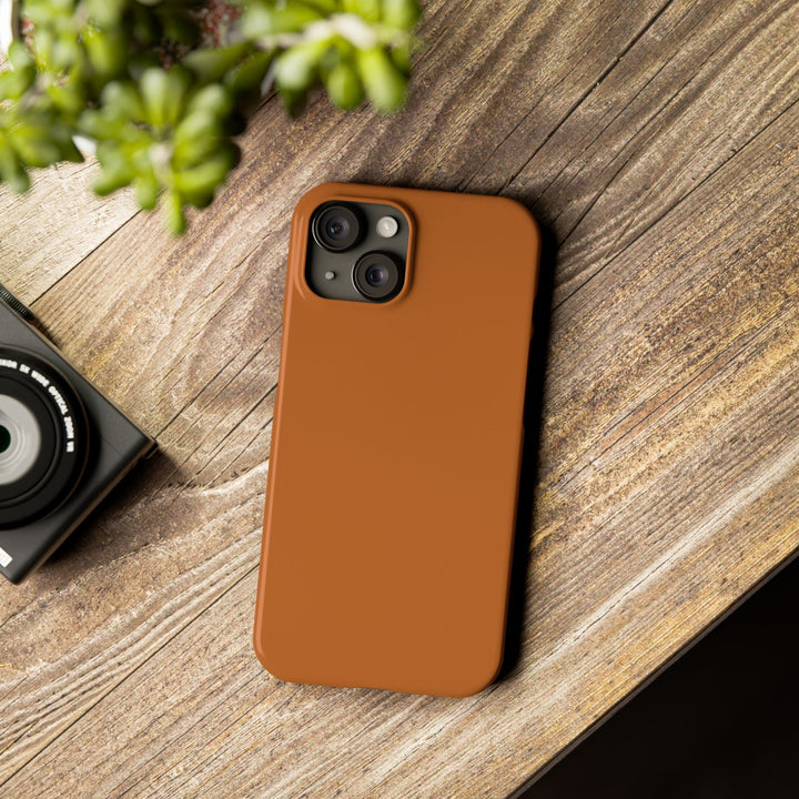 Slim Red Rust Brown Gift for Her Aesthetic Cute Phone Case for Iphone 16 - | iPhone 15 Pro Max Case | iPhone 14 Case 13 12 11 10 9 8 7 - Studio40ParkLane