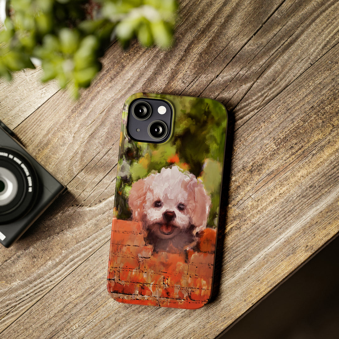 Slim Cute Phone Cases for Iphone - | iPhone 15 Case | iPhone 15 Pro Max Case, Iphone 14 Case, Iphone 14 Pro Max, Iphone 13, Bichon Frise Dog - Studio40ParkLane