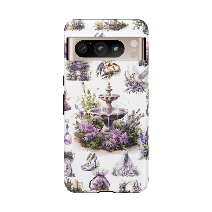 Impact Resistant, Lavender Wedding, Cute Phone Cases for Samsung S24, S23, S22, S21, IPhone 15 pro Iphone 14 pro Iphone 13 IPhone 12 Iphone 11 - Studio40ParkLane