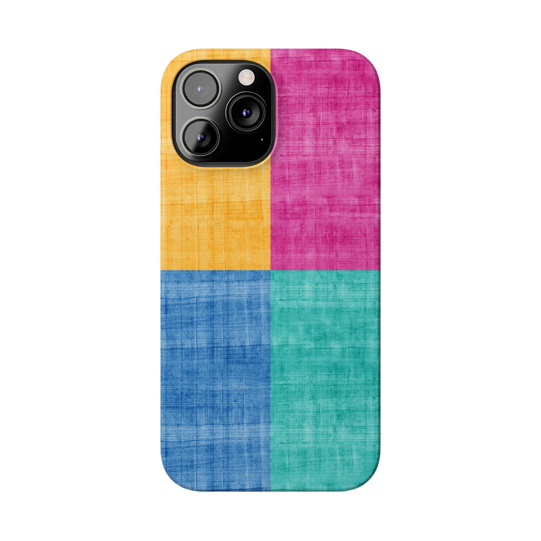 Slim Cute Phone Cases for Iphone | iPhone 15 Case | iPhone 15 Pro Max Case, Iphone 14, Iphone 14 Pro Max, Iphone 13, Abstract Color Blocks - Studio40ParkLane