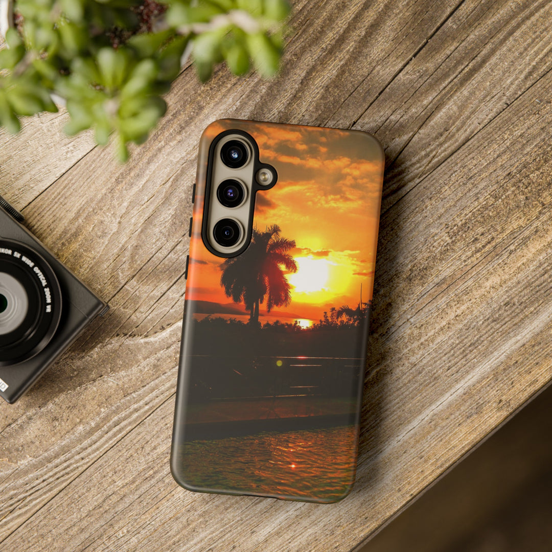 Cute Samsung Case | Cool Iphone Case | Summer Jamaica Pool Sunset, Samsung S24, S23, S22, S21, IPhone 15 Case | Iphone 14 Case, Iphone 13 Case - Studio40ParkLane