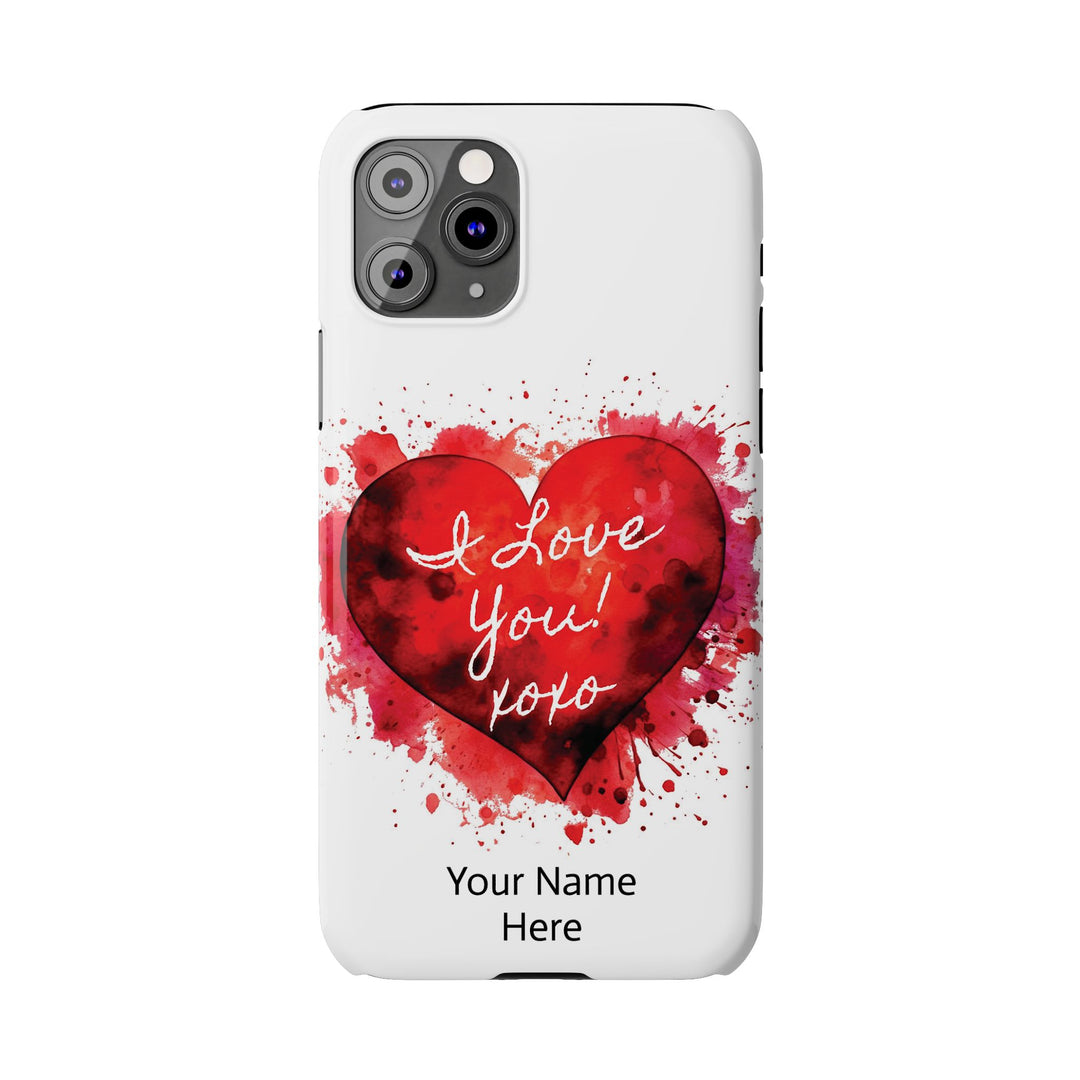 Slim Custom Personalized Valentine Love Gift for Her Cute Phone Cases for Iphone 16 Pro Max | iPhone 15 Case | iPhone 15 Pro Max Case, Iphone 14, 13, 12, 11, 10, 8, 7 - Studio40ParkLane