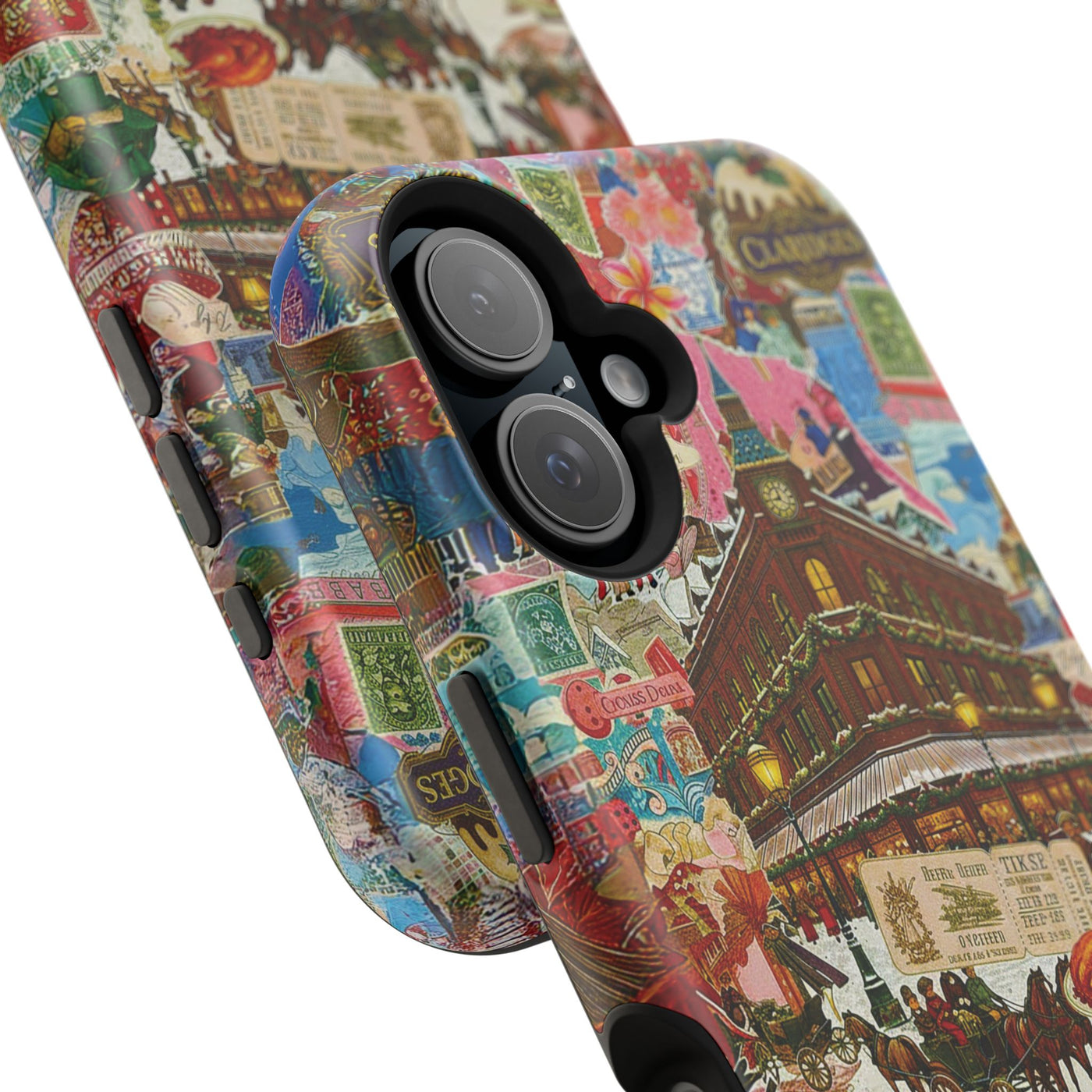 Aesthetic Tough Magsafe London Coquette Collage Phone Case - For iPhone 17 Pro Max iPhone 16 Pro iPhone 15 Iphone 14 Plus 13 Pro 12 11 10 - Studio40ParkLane