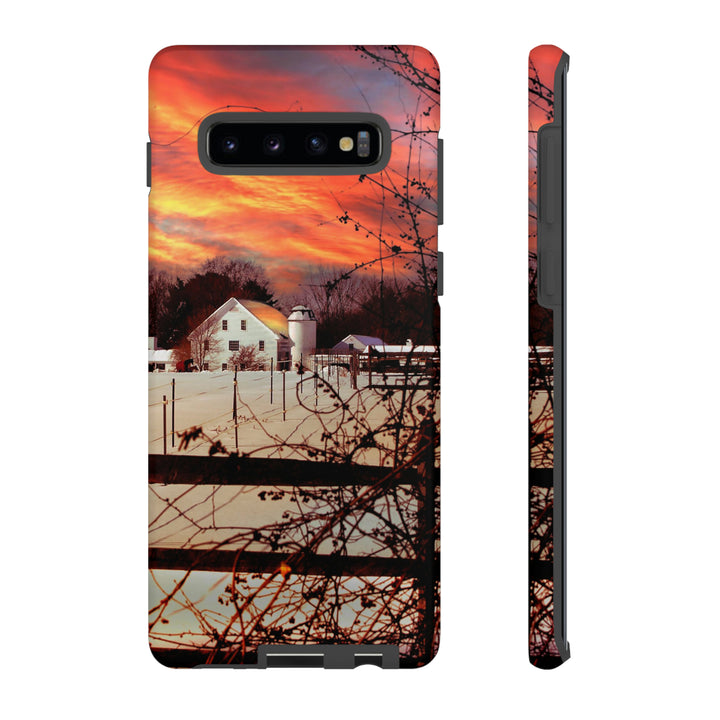 Cute Samsung Phone Case | Aesthetic Samsung Phone Case | Galaxy S23, S22, S21, S20 | Winter Sunset, Protective Phone Case - Studio40ParkLane