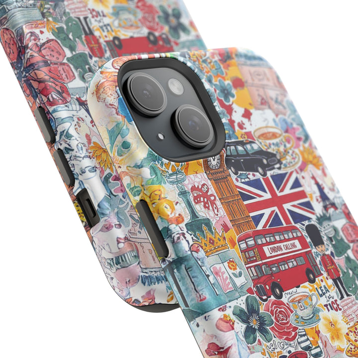 London England Coquette Collage Tough Magsafe Cute Phone Cases for Iphone | iPhone 17 Pro Max Case, Iphone 16, Iphone 15 14 13 12 11 10 9 - Studio40ParkLane