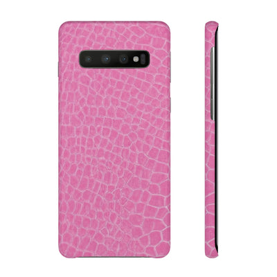 Snap Non Leather Pink Color Pattern Gift for Her Cute Phone Cases for Samsung Galaxy S24, S23, S22, S21, S20, Plus, Ultra, Iphone 16, 15, 14, Pro and Max - Studio40ParkLane