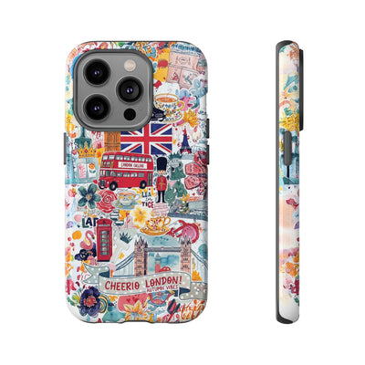 London England Coquette Collage Tough Premium Phone Case - For iPhone 17 Pro Max iPhone 16 Pro iPhone 15 Iphone 14 Plus 13 Pro 12 11 10 XR - Studio40ParkLane