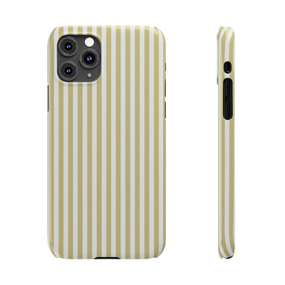 Slim Soft Yellow Striped Cute Phone Case for Iphone 16 - | iPhone 15 Pro Max Case | iPhone 14 Case Iphone 13 12 11 10 9 8 7 XS Gift for Her - Studio40ParkLane