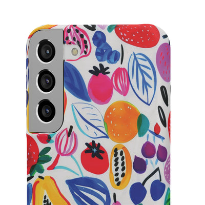 Snap Summer Fruit Gift for Her Cute Phone Cases for Samsung Galaxy S24, S23, S22, S21, S20, Plus, Ultra, Iphone 16, 15, 14, Pro and Max