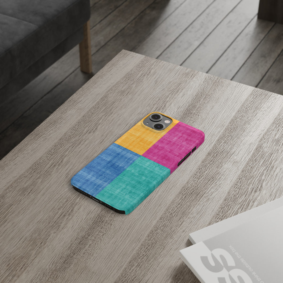 Slim Cute Phone Cases for Iphone | iPhone 15 Case | iPhone 15 Pro Max Case, Iphone 14, Iphone 14 Pro Max, Iphone 13, Abstract Color Blocks - Studio40ParkLane