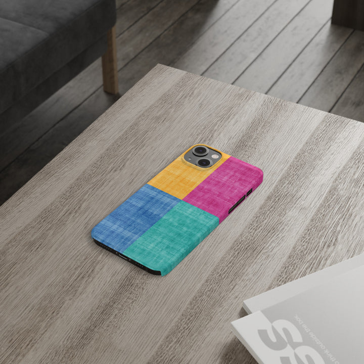 Slim Cute Phone Cases for Iphone | iPhone 15 Case | iPhone 15 Pro Max Case, Iphone 14, Iphone 14 Pro Max, Iphone 13, Abstract Color Blocks - Studio40ParkLane