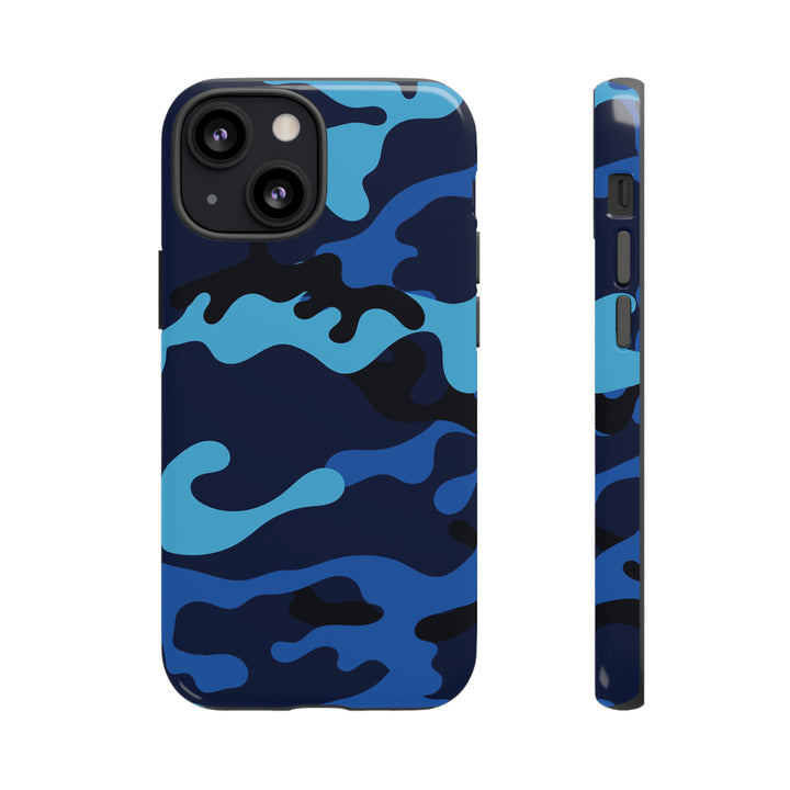 Cool Phone Case | Blue Camouflage, For iPhone 15 Case | iPhone 15 Pro Case, Iphone 14 Case, Iphone 14 Pro Max Case, Protective Iphone Case - Studio40ParkLane