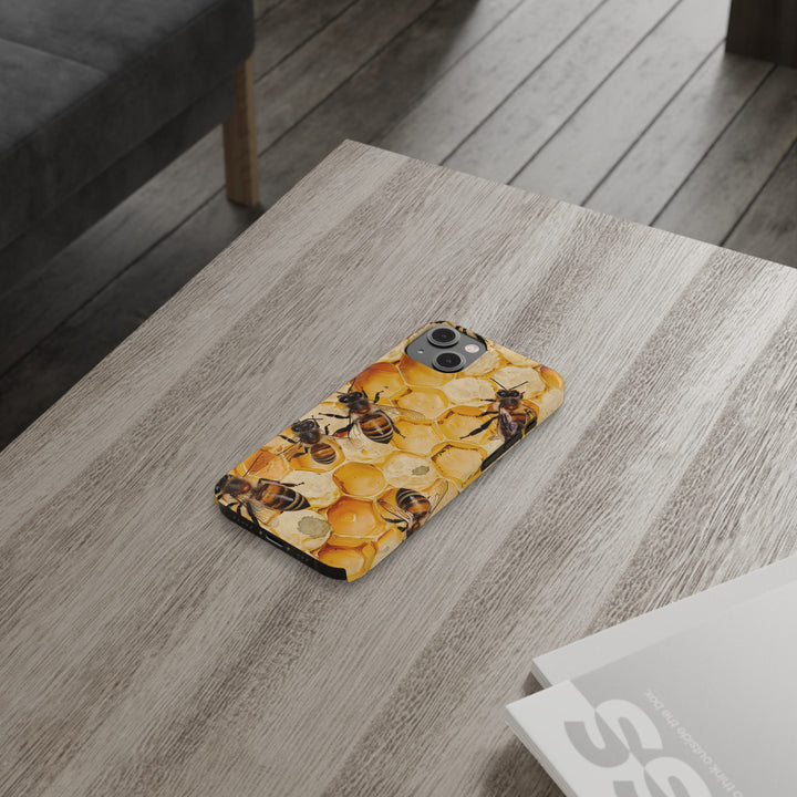 Slim Cute Phone Cases for Iphone - | iPhone 15 Case | iPhone 15 Pro Max Case, Iphone 14 Case, Iphone 14 Pro Max, Iphone 13, Summer Honey Bees - Studio40ParkLane