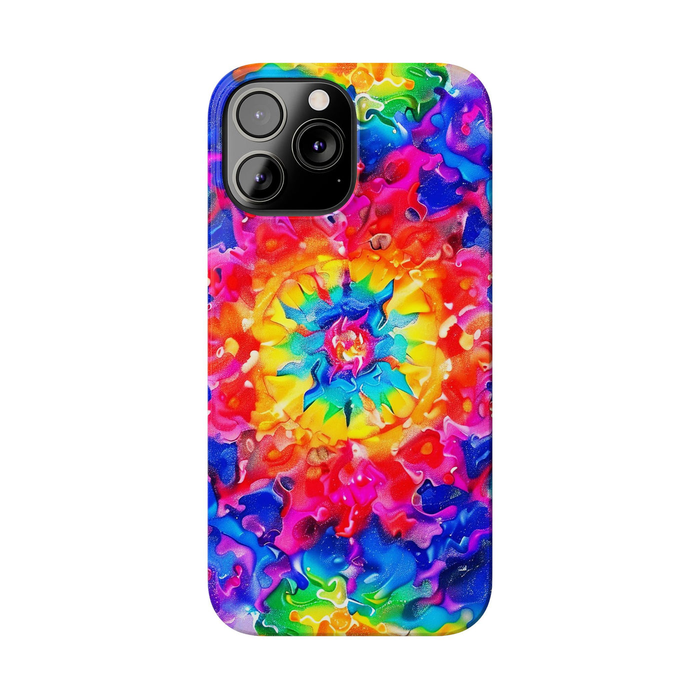 Slim Tie Dye Faux Glitter Gift for Her Cute Phone Cases for Iphone 16 Pro Max | iPhone 15 Case | iPhone 15 Pro Max Case, Iphone 14, Iphone 14 Pro Max, Iphone 13 12 11 8 7