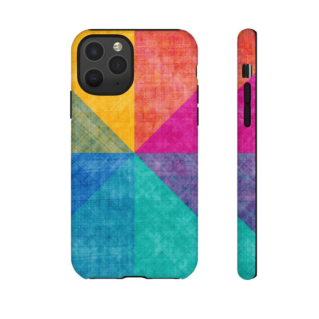 Impact Resistant, Colored Shapes, Cute Phone Cases for Samsung S24, S23, S22, S21, IPhone 15 pro Iphone 14 pro Iphone 13 IPhone 12 Iphone 11 - Studio40ParkLane