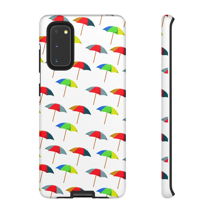 Cute Samsung Phone Case | Aesthetic Samsung Phone Case | Galaxy S23, S22, S21, S20 | Colorful Beach Parasols, Protective Phone Case - Studio40ParkLane