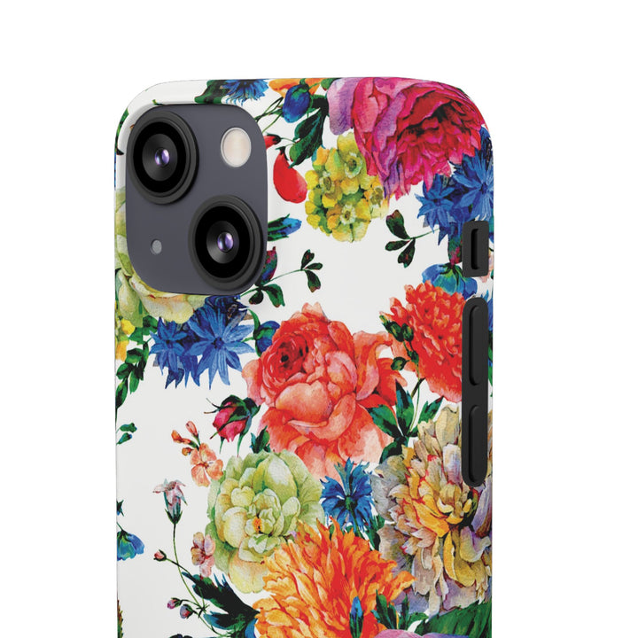 Sleek Snap Colorful Flowers Cute Phone Case for iPhone 16 15 14 13 12 11 X Xs Max Xr Pro Plus Samsung Galaxy S24 S23 S22 S21 S20 Note Ultra