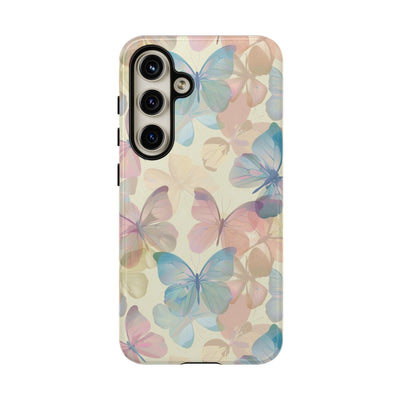 Cute Samsung Case | Cool Iphone Case | Summer Pastel Butterflies, Samsung S24, S23, S22, S21, IPhone 15 Case | Iphone 14 Case, Iphone 13 Case