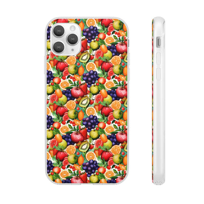 Cute Flexi Phone Cases, Summer Fruit Mix, Compatible with Samsung Galaxy S23, Samsung S22, Samsung S21, Samsung S20, Galaxy S20 Ultra