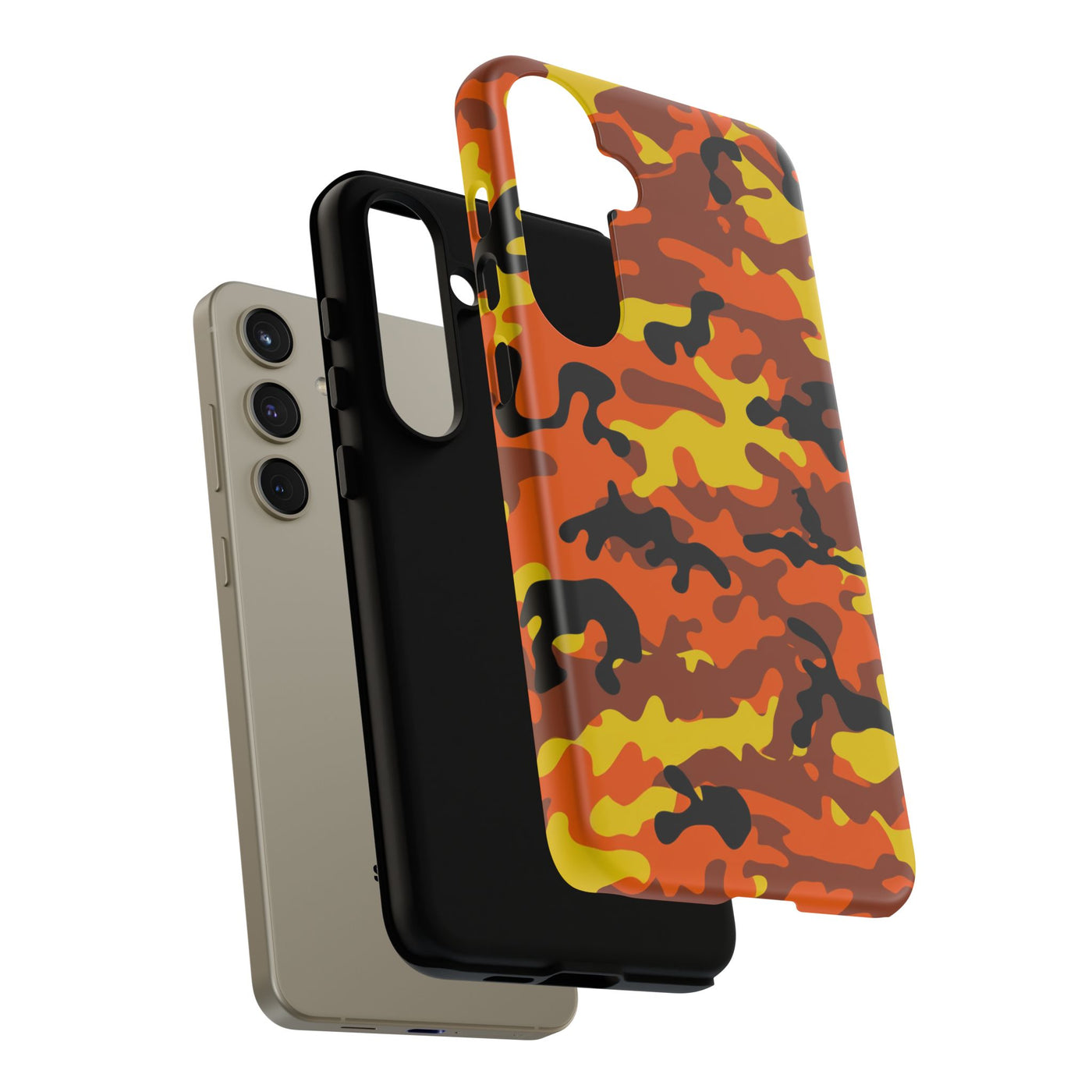 Impact Resistant, Fall camo Camouflage, Cute Phone Cases for Samsung S24, S23, S22, S21, IPhone 15 pro Iphone 14 pro Iphone 13 IPhone 12 Iphone 11