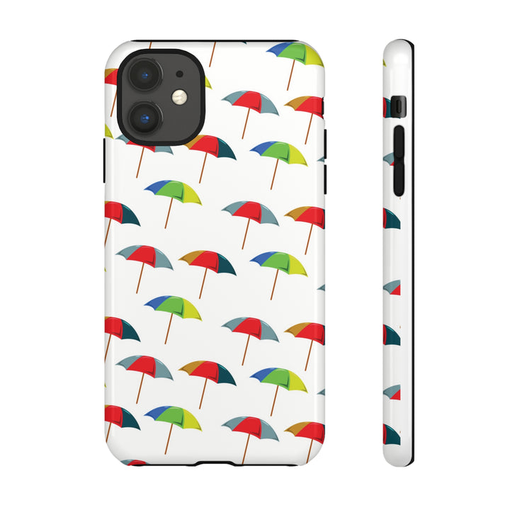 Cute IPhone Case | Colorful Beach Parasols, iPhone 15 Case | iPhone 15 Pro Case, Iphone 14 Case, Iphone 14 Pro Max Case, Protective Iphone Case - Studio40ParkLane