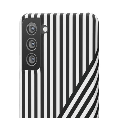 Aesthetic Black White Stripes Cute Phone Case Sleek Snap - For iPhone 17 Pro Max iPhone 16 Pro iPhone 15 Iphone 14 Plus 13 Pro 12 11 10 Gift - Studio40ParkLane
