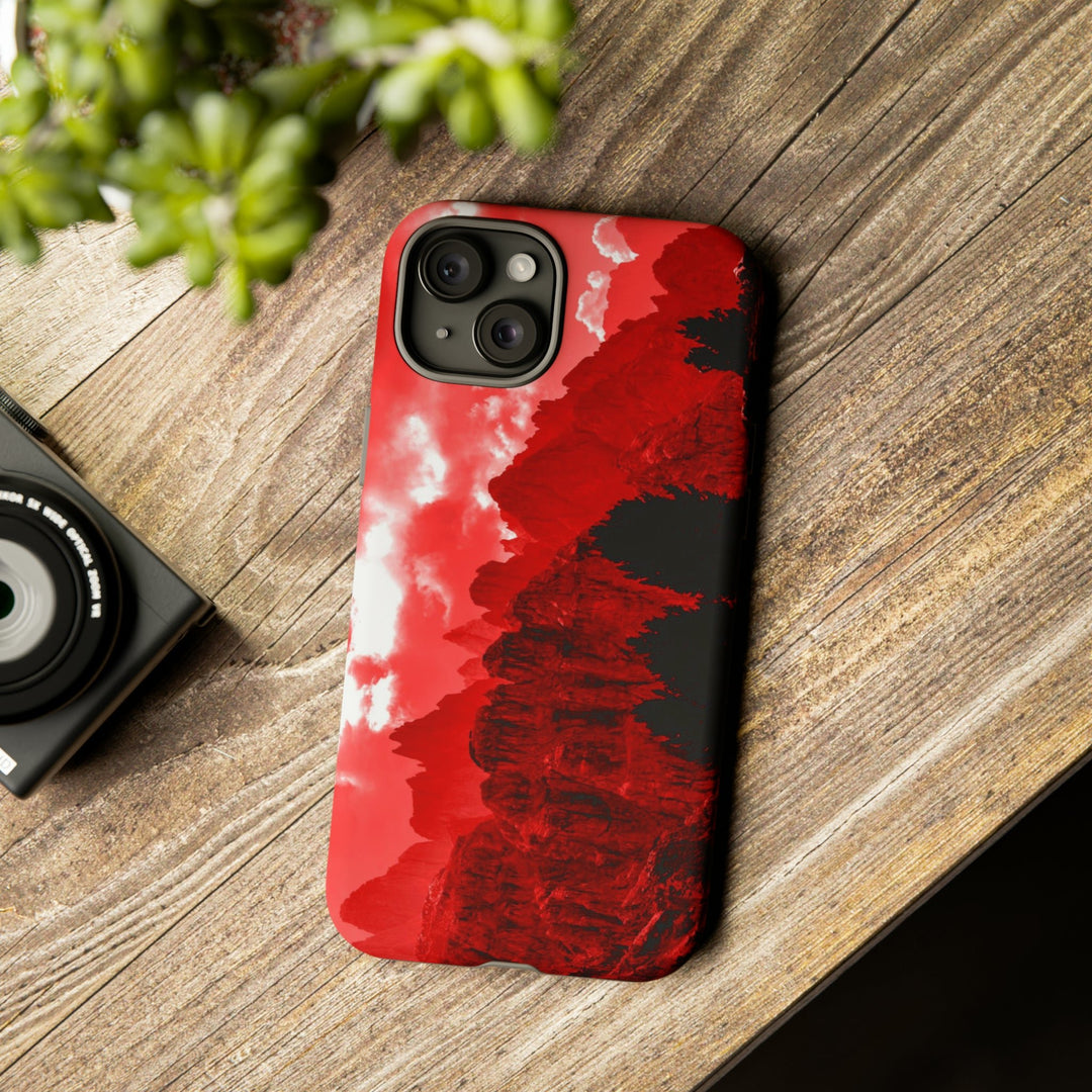 Cute IPhone Case | iPhone 15 Case | iPhone 15 Pro Max Case, Iphone 14 Case, Iphone 14 Pro Max Case IPhone Case for Art Lovers - Red Mountains - Studio40ParkLane