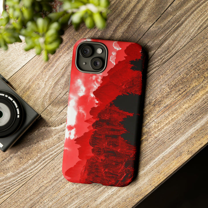 Cute IPhone Case | iPhone 15 Case | iPhone 15 Pro Max Case, Iphone 14 Case, Iphone 14 Pro Max Case IPhone Case for Art Lovers - Red Mountains - Studio40ParkLane