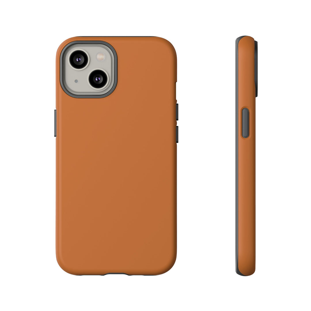Premium Tough Rusty Brown Orange Gift for Her Cute Phone Cases for Samsung S25 S24, S23, S22, S21, Iphone, 16, 15, 14, 13 Pro Max Ultra - Studio40ParkLane