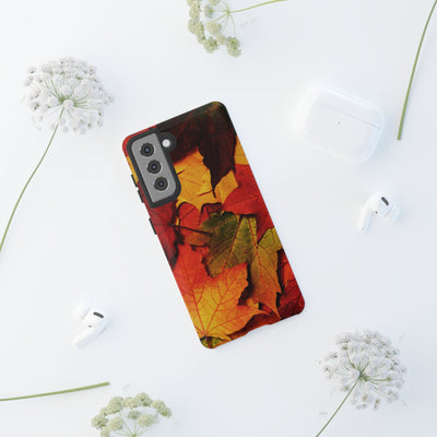 Autumn Fall Leaves Gift Cute Phone Case for, Samsung Galaxy S24, S23, S22, S21, IPhone 16 Case | Iphone 15, Iphone 14, IPhone 13 Case Mom Dad Gift